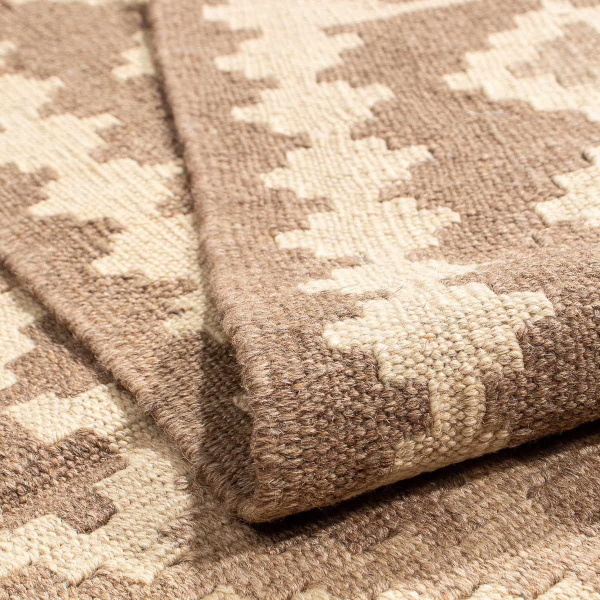 Kelim tapijt - Oosters - 188 x 148 cm - lichtbruin