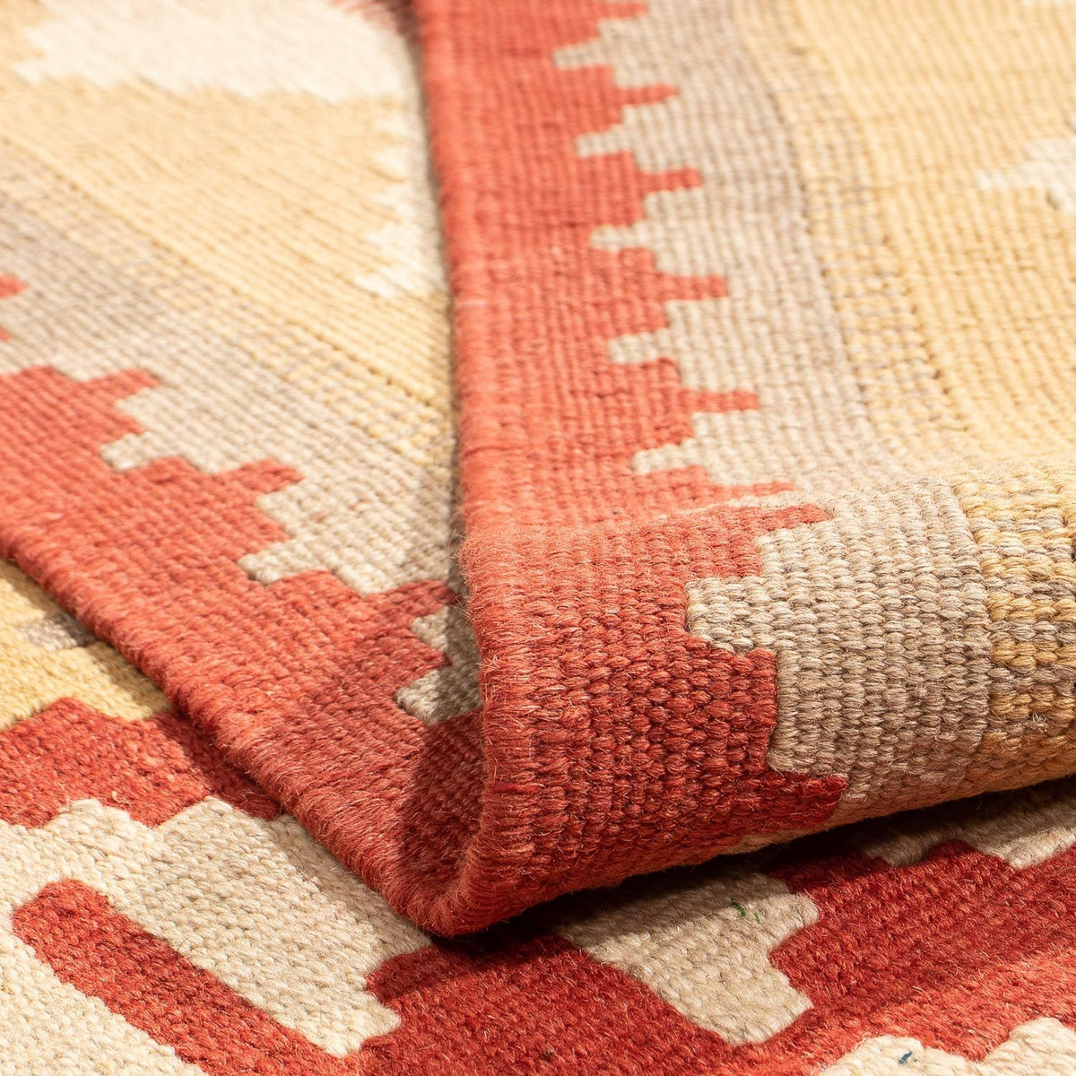 Kelim tapijt - Oosters - 198 x 150 cm - rood