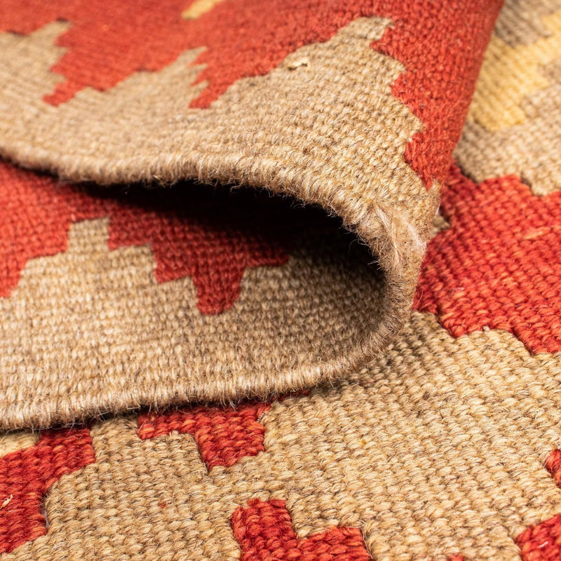 Kelim tapijt - Oosters - 190 x 148 cm - oranje