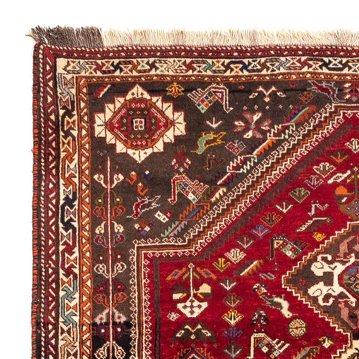 Perzisch Tapijt - Nomadisch - 270 x 175 cm - donkerrood