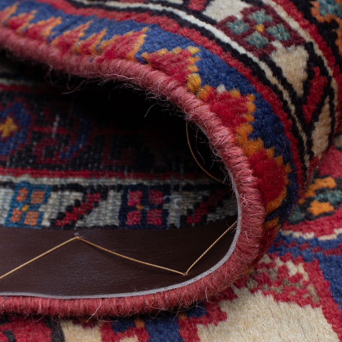 Perzisch Tapijt - Nomadisch - 125 x 93 cm - donkerrood