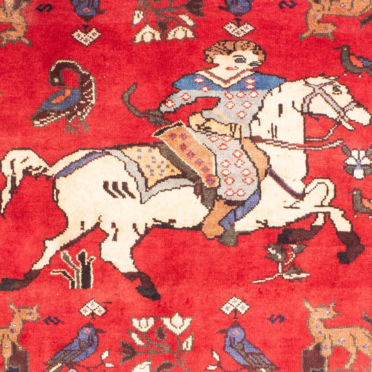 Perzisch Tapijt - Nomadisch - 158 x 123 cm - donkerrood