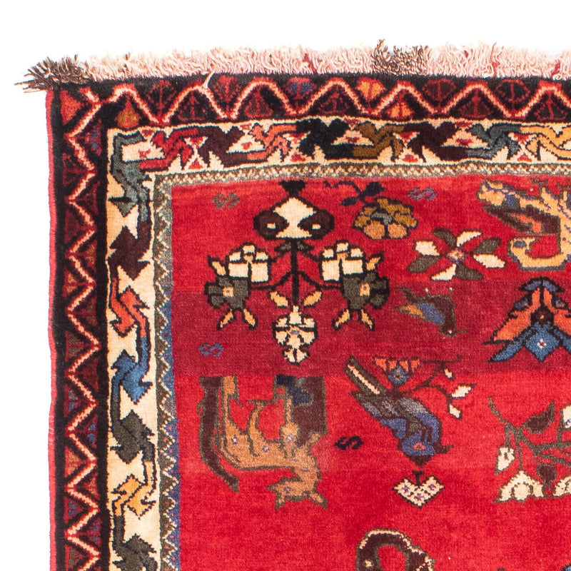 Perzisch Tapijt - Nomadisch - 158 x 123 cm - donkerrood