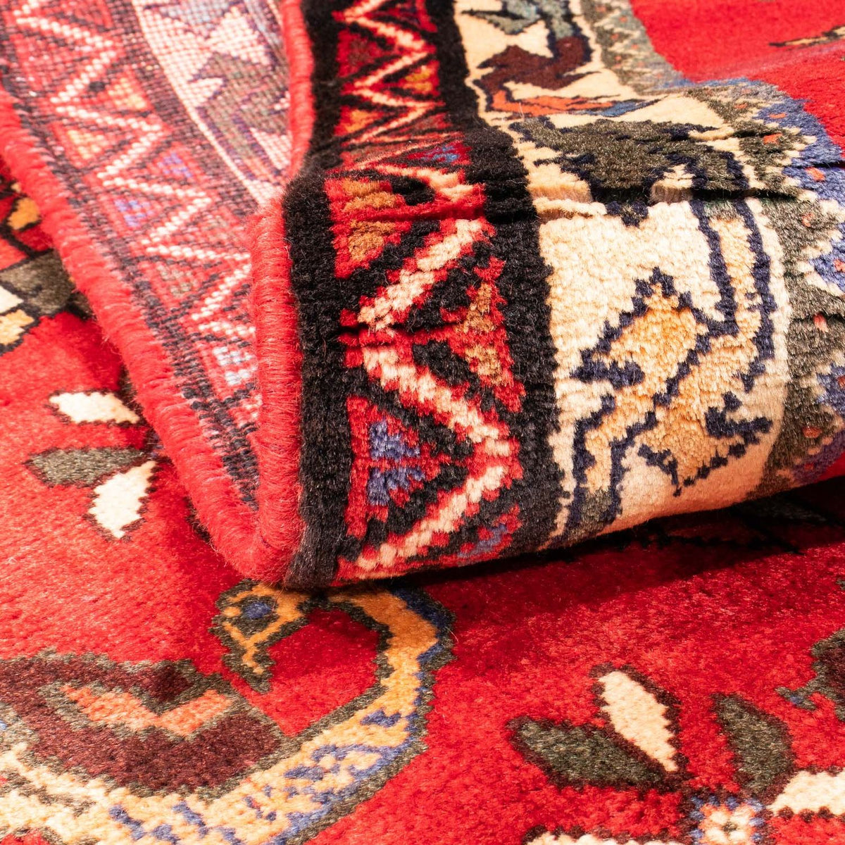 Perzisch Tapijt - Nomadisch - 158 x 123 cm - donkerrood