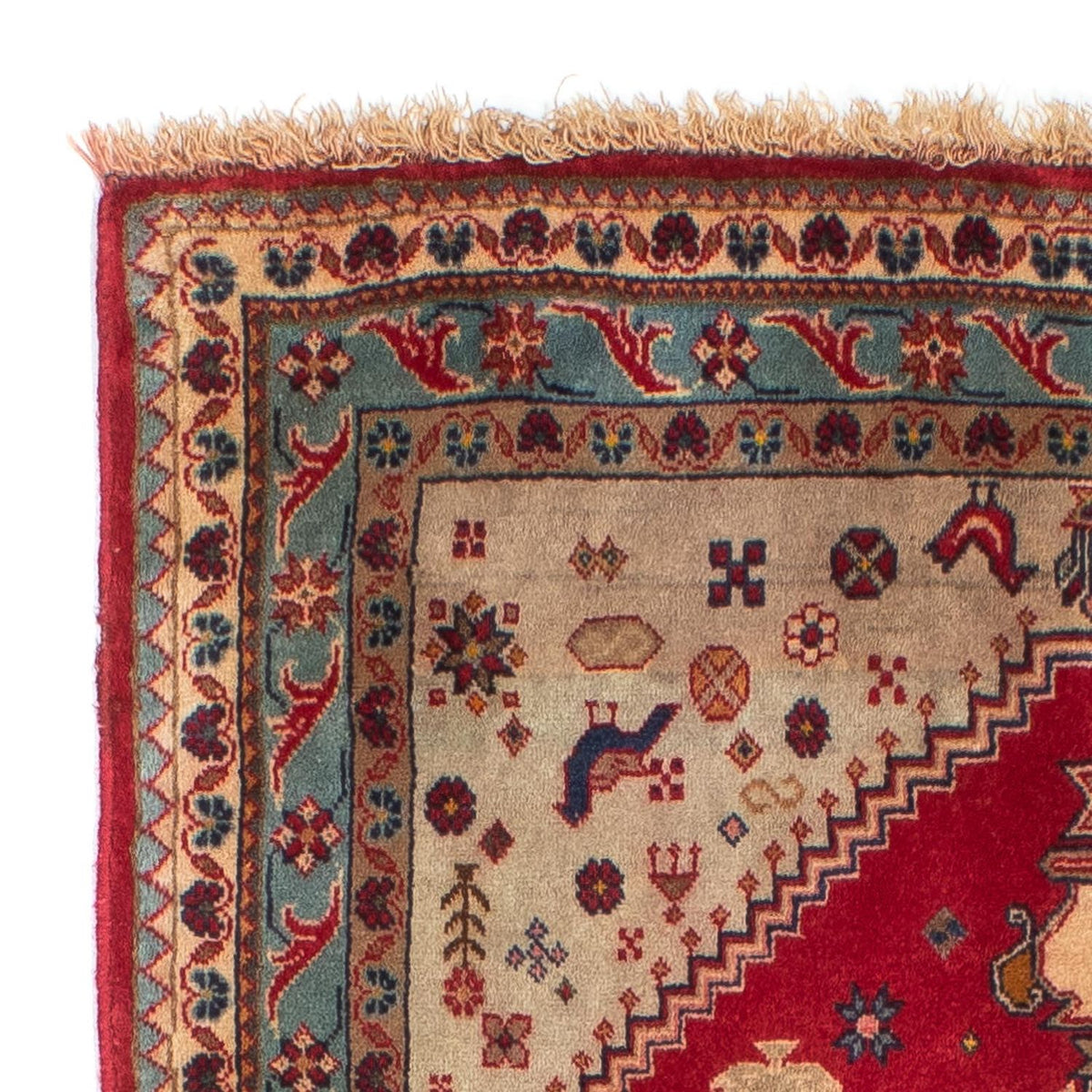 Perzisch Tapijt - Nomadisch - 158 x 105 cm - donkerrood