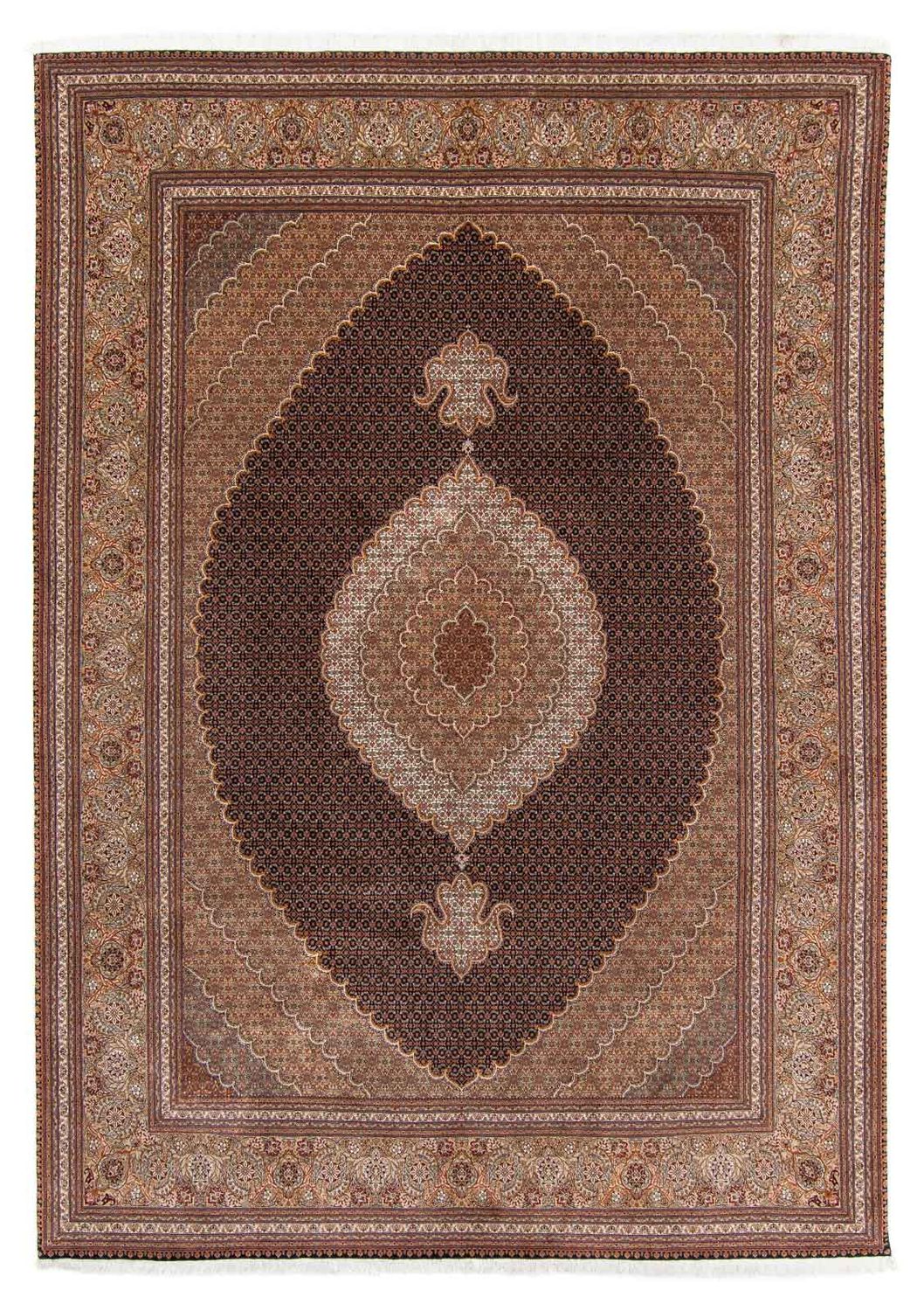 Perzisch tapijt - Tabriz - Royal - 357 x 250 cm - bruin