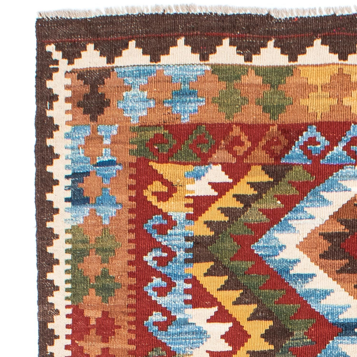 Kelim tapijt - Oosters - 201 x 102 cm - veelkleurig