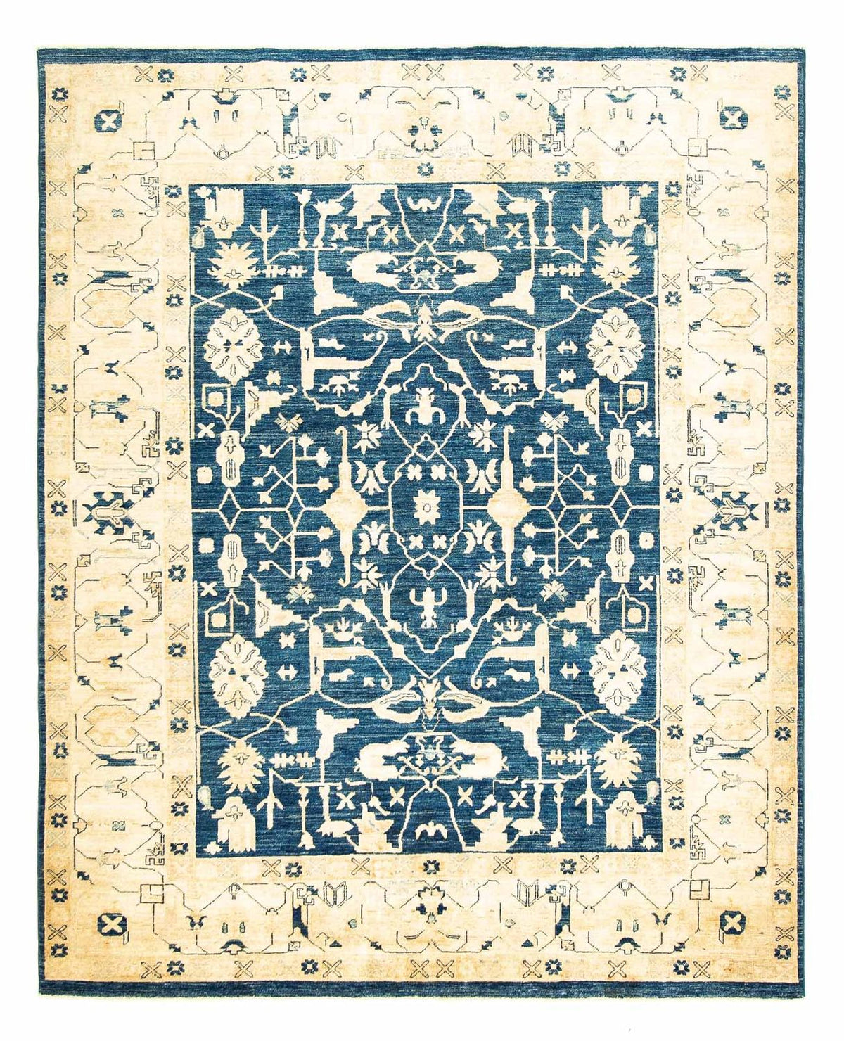 Ziegler tapijt - 227 x 188 cm - donkerblauw