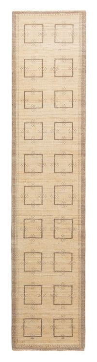 Loper Gabbeh Tapijt - Loribaft Perzisch - 345 x 75 cm - beige