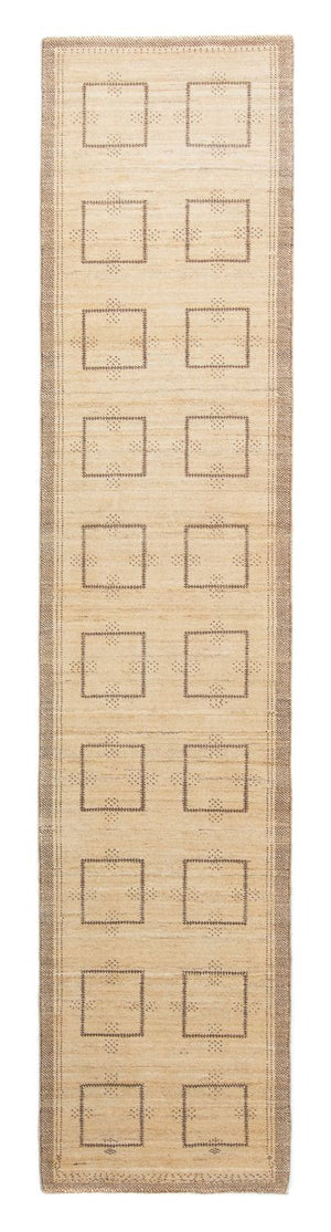 Loper Gabbeh Tapijt - Loribaft Perzisch - 345 x 75 cm - beige