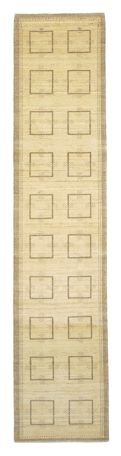 Loper Gabbeh tapijt - Perzisch - 345 x 75 cm - beige