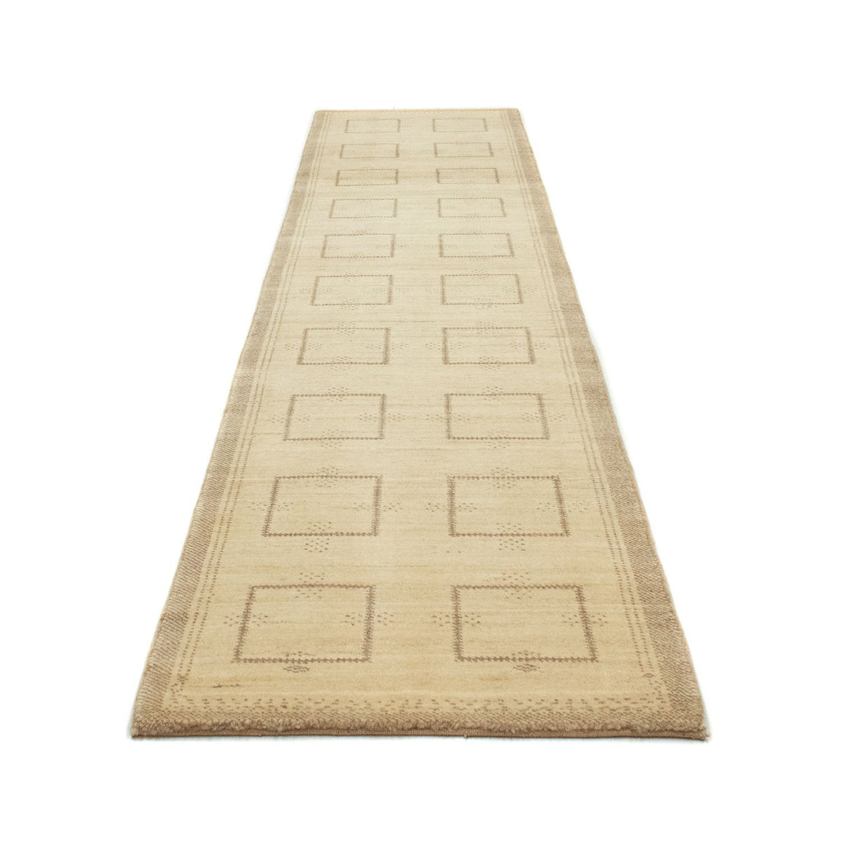 Loper Gabbeh tapijt - Perzisch - 345 x 75 cm - beige