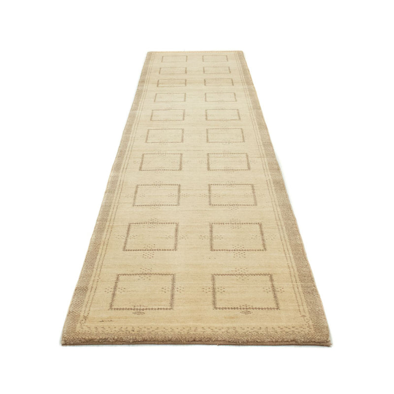 Loper Gabbeh tapijt - Perzisch - 345 x 75 cm - beige