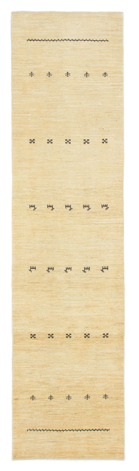 Loper Gabbeh tapijt - Perzisch - 334 x 83 cm - beige