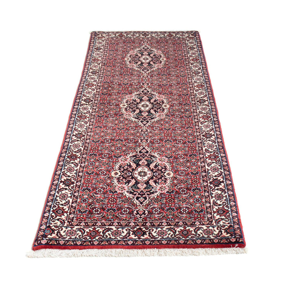 Loper Perzisch tapijt - Bijar - 211 x 72 cm - licht rood