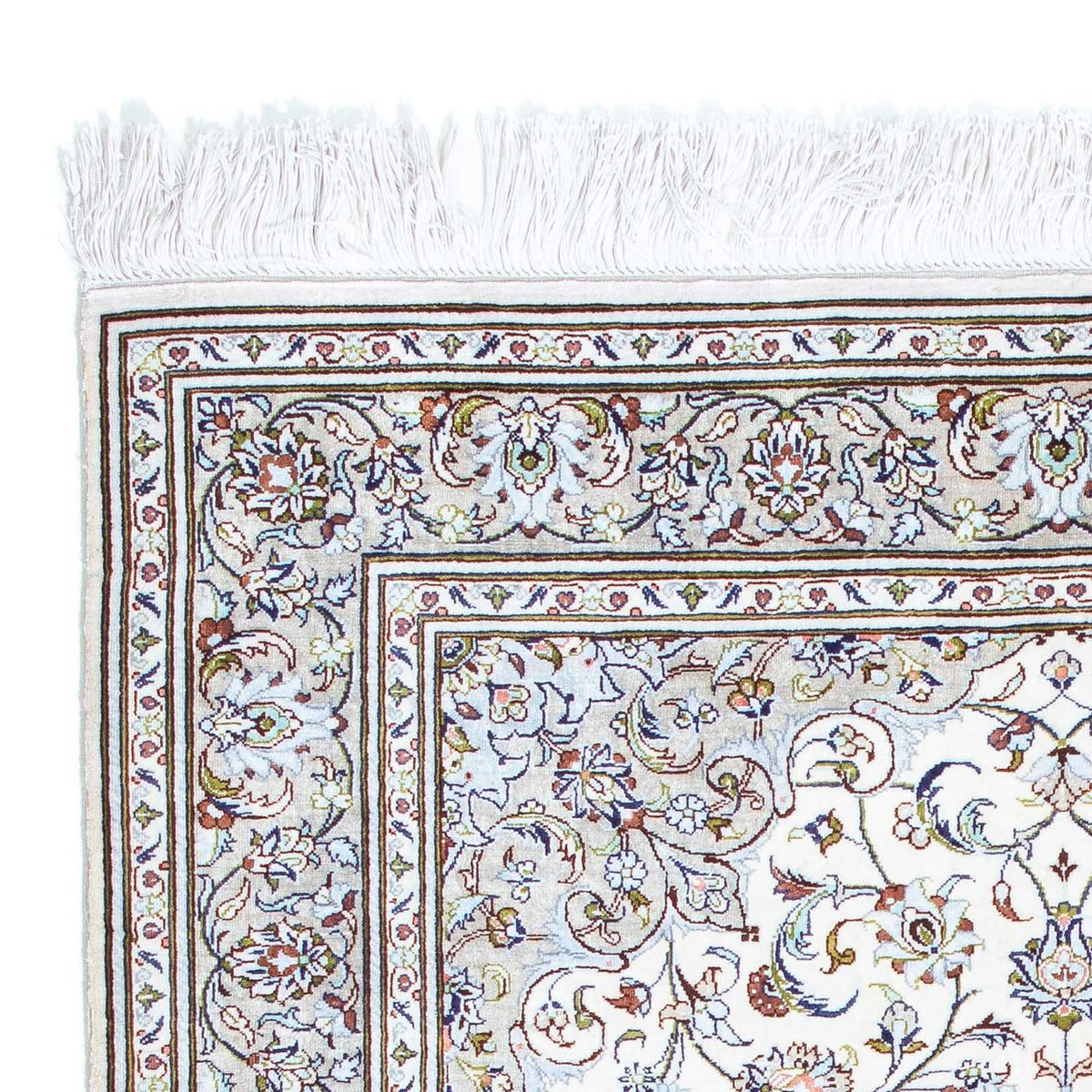 Perzisch tapijt - Ghom - 121 x 80 cm - beige