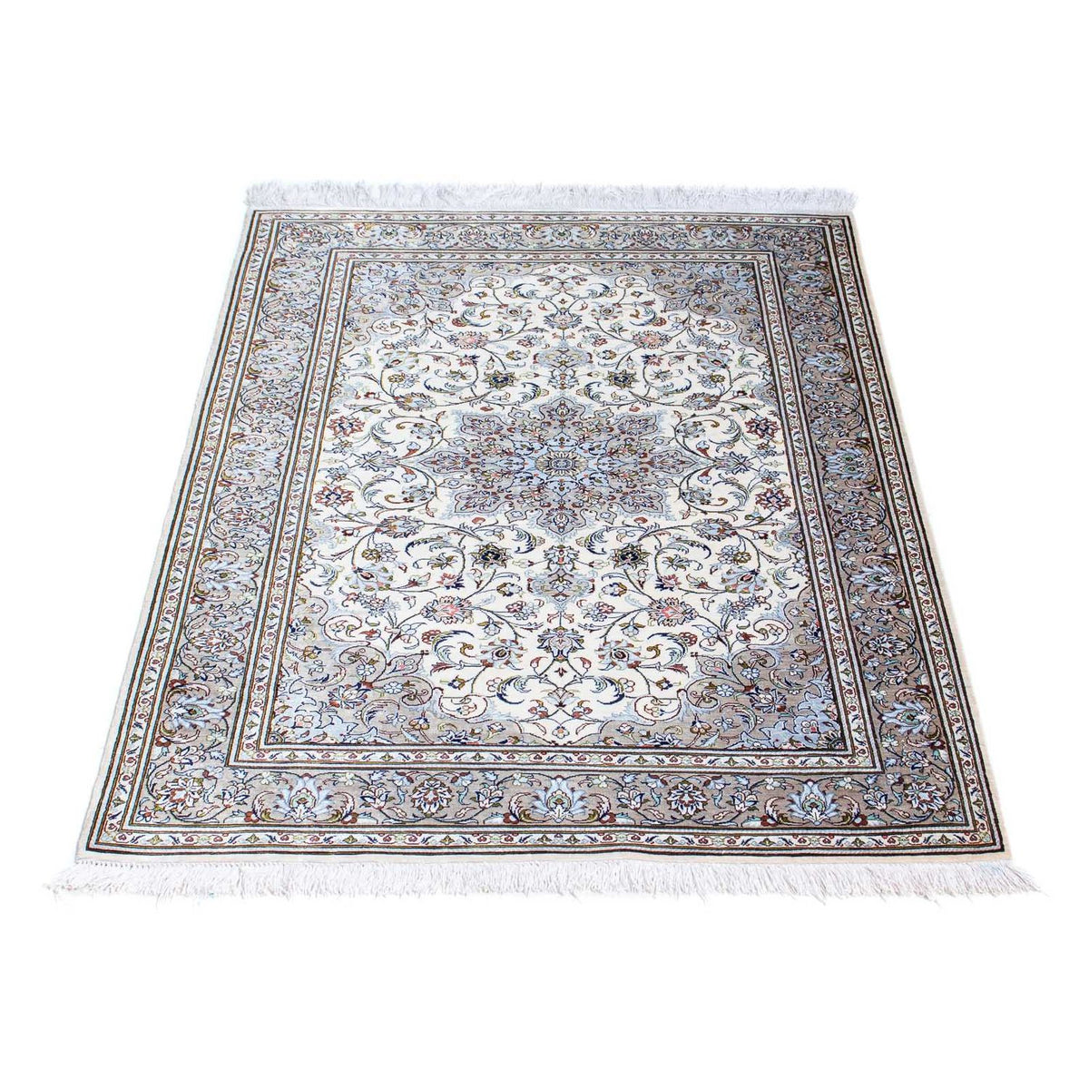 Perzisch tapijt - Ghom - 121 x 80 cm - beige