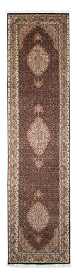 Loper Perzisch tapijt - Tabriz - 302 x 82 cm - donkerblauw