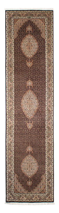Loper Perzisch tapijt - Tabriz - 302 x 82 cm - donkerblauw