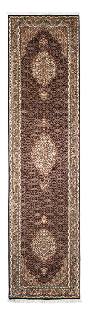 Loper Perzisch tapijt - Tabriz - 302 x 82 cm - donkerblauw