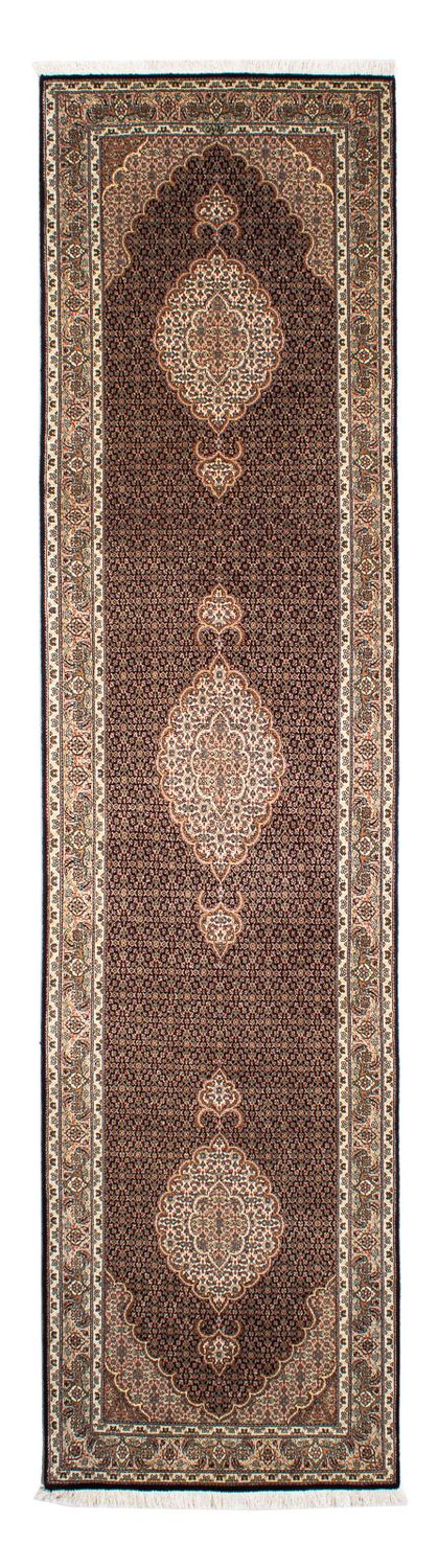 Loper Perzisch tapijt - Tabriz - 302 x 82 cm - donkerblauw
