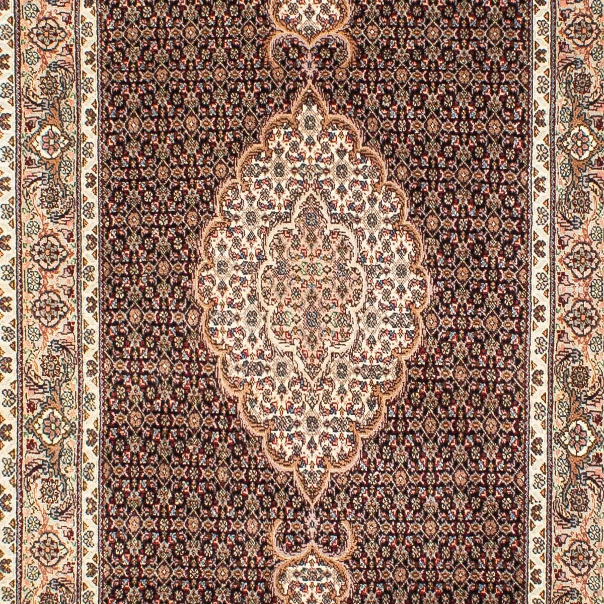 Loper Perzisch tapijt - Tabriz - 302 x 82 cm - donkerblauw