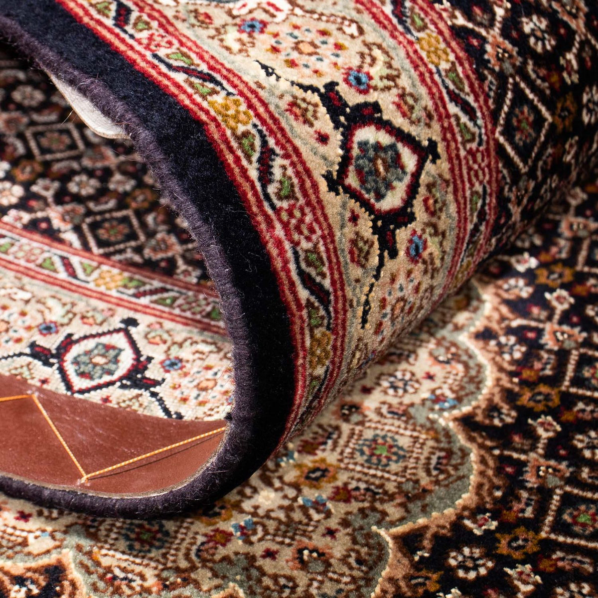 Loper Perzisch tapijt - Tabriz - 295 x 77 cm - donkerblauw