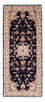 Loper Perzisch tapijt - Tabriz - Royal - 200 x 83 cm - donkerblauw