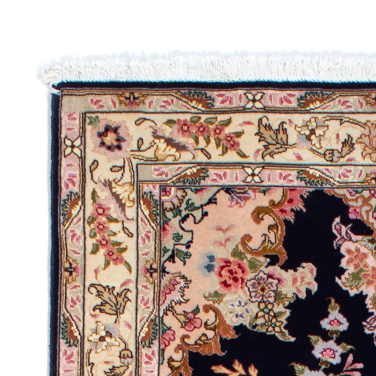 Loper Perzisch tapijt - Tabriz - Royal - 200 x 83 cm - donkerblauw