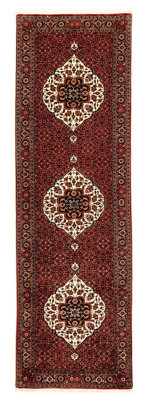Loper Perzisch tapijt - Bijar - 290 x 82 cm - donkerrood