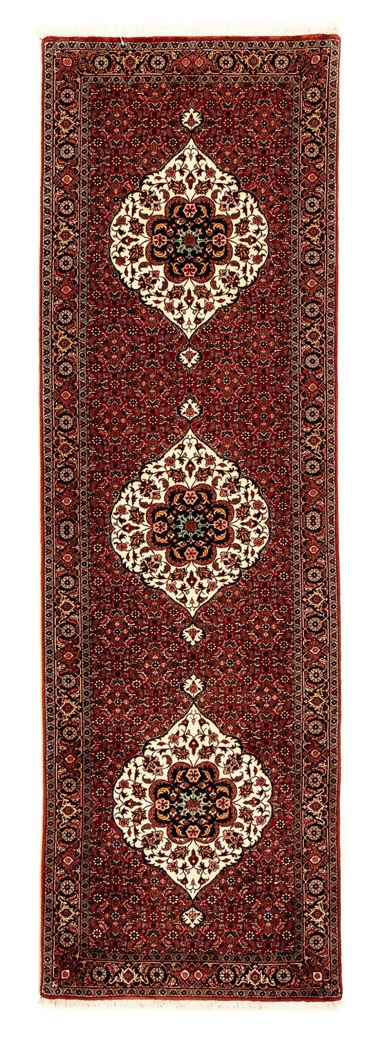 Loper Perzisch tapijt - Bijar - 290 x 82 cm - donkerrood