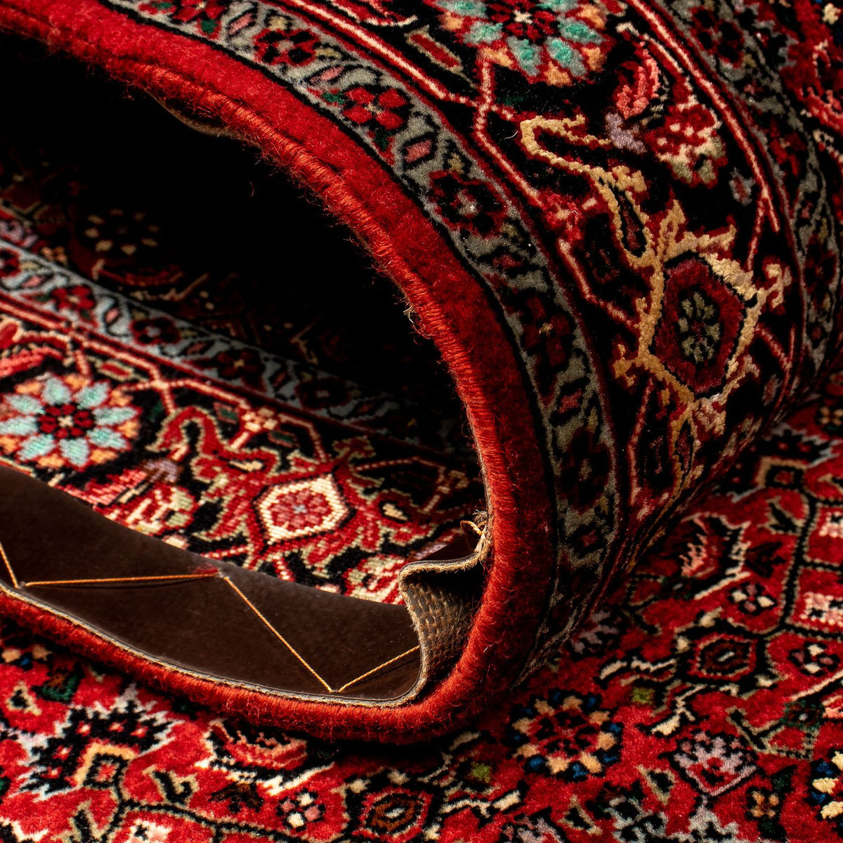 Loper Perzisch tapijt - Bijar - 290 x 82 cm - donkerrood