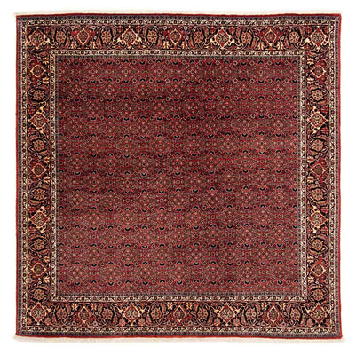 Perzisch tapijt - Bijar vierkant  - 200 x 197 cm - donkerrood