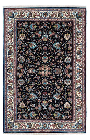 Perzisch tapijt - Ghom - 210 x 140 cm - donkerblauw