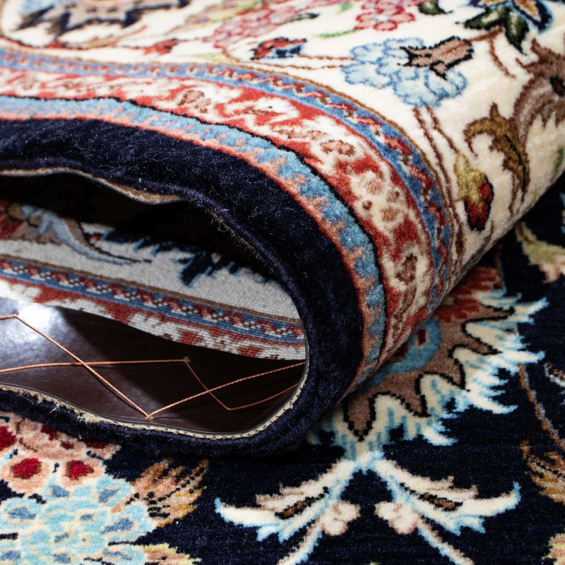 Perzisch tapijt - Ghom - 210 x 140 cm - donkerblauw