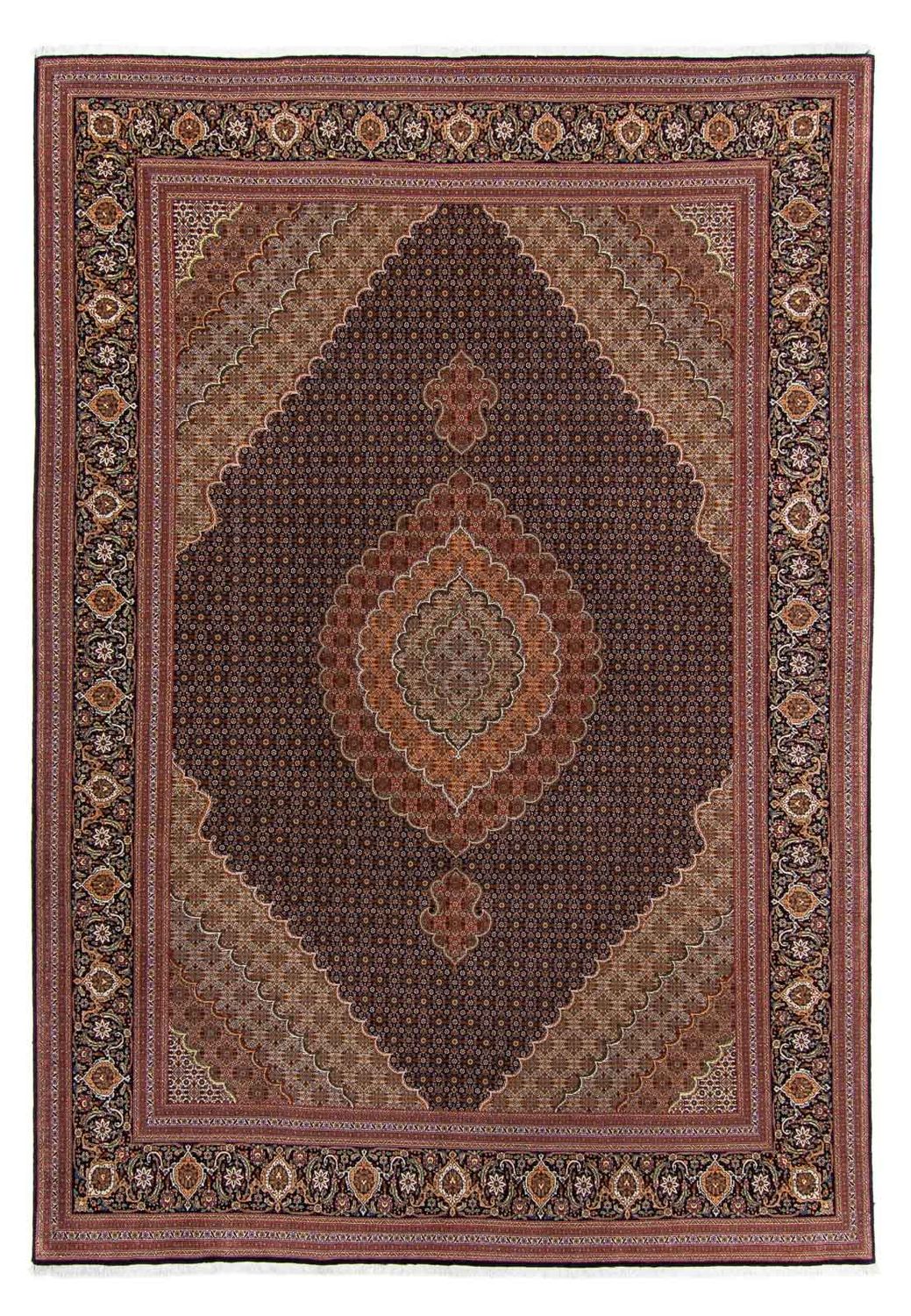Perzisch tapijt - Tabriz - 359 x 252 cm - bruin