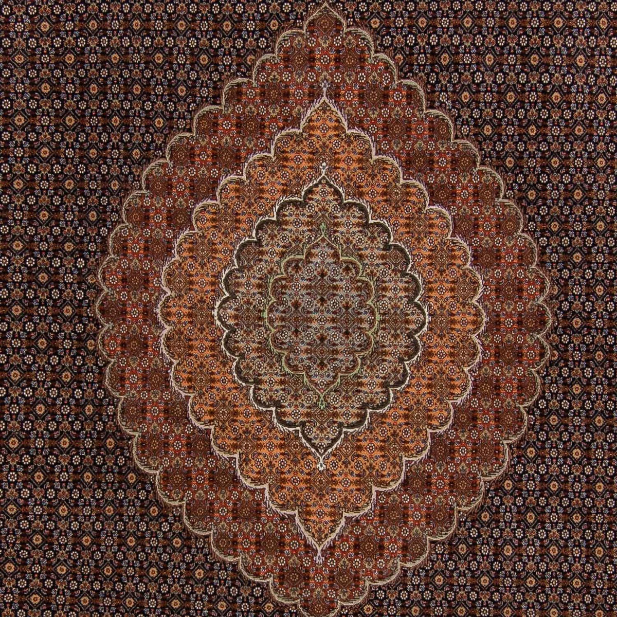 Perzisch tapijt - Tabriz - 359 x 252 cm - bruin