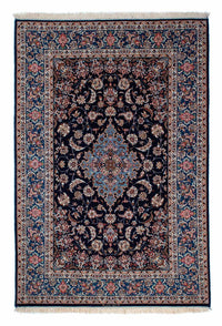 Perzisch tapijt - Isfahan - Premium - 218 x 145 cm - donkerblauw