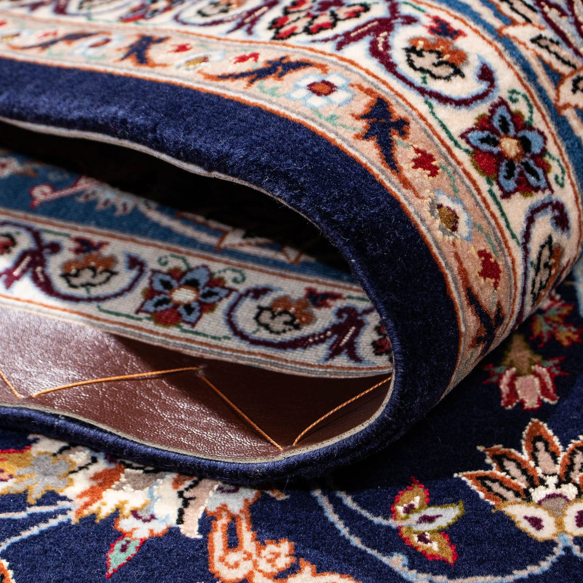 Perzisch tapijt - Isfahan - Premium - 218 x 145 cm - donkerblauw