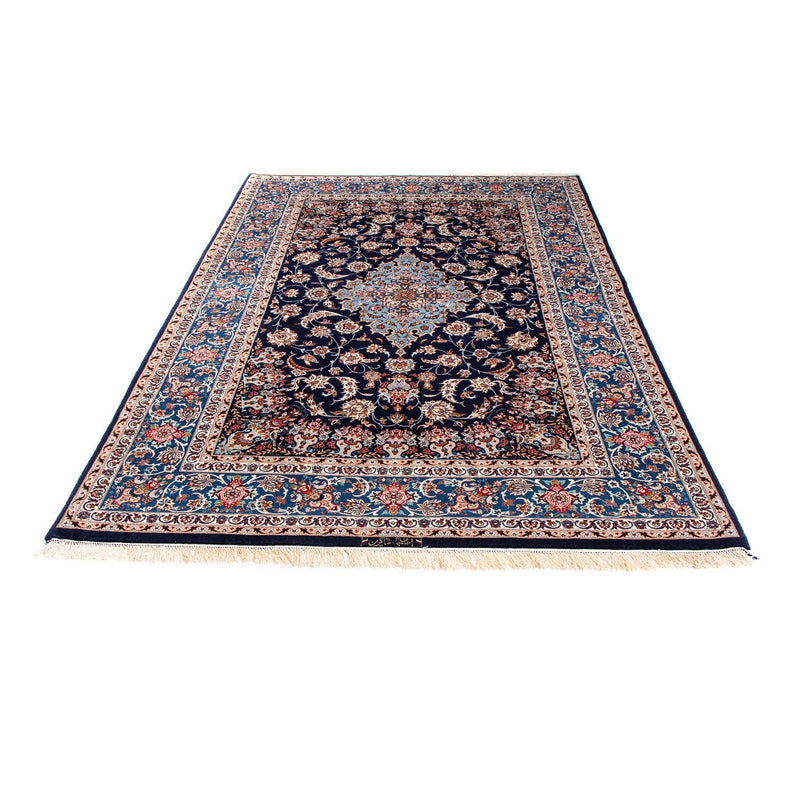 Perzisch tapijt - Isfahan - Premium - 218 x 145 cm - donkerblauw