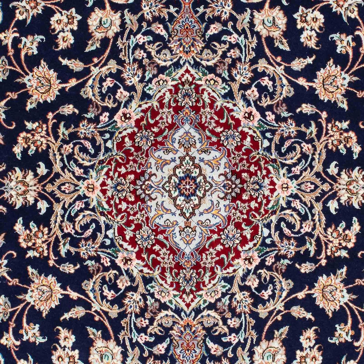 Perzisch tapijt - Isfahan - Premium - 200 x 130 cm - donkerblauw