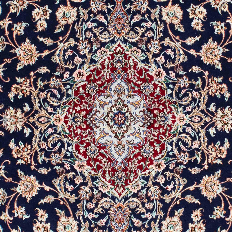Perzisch tapijt - Isfahan - Premium - 200 x 130 cm - donkerblauw