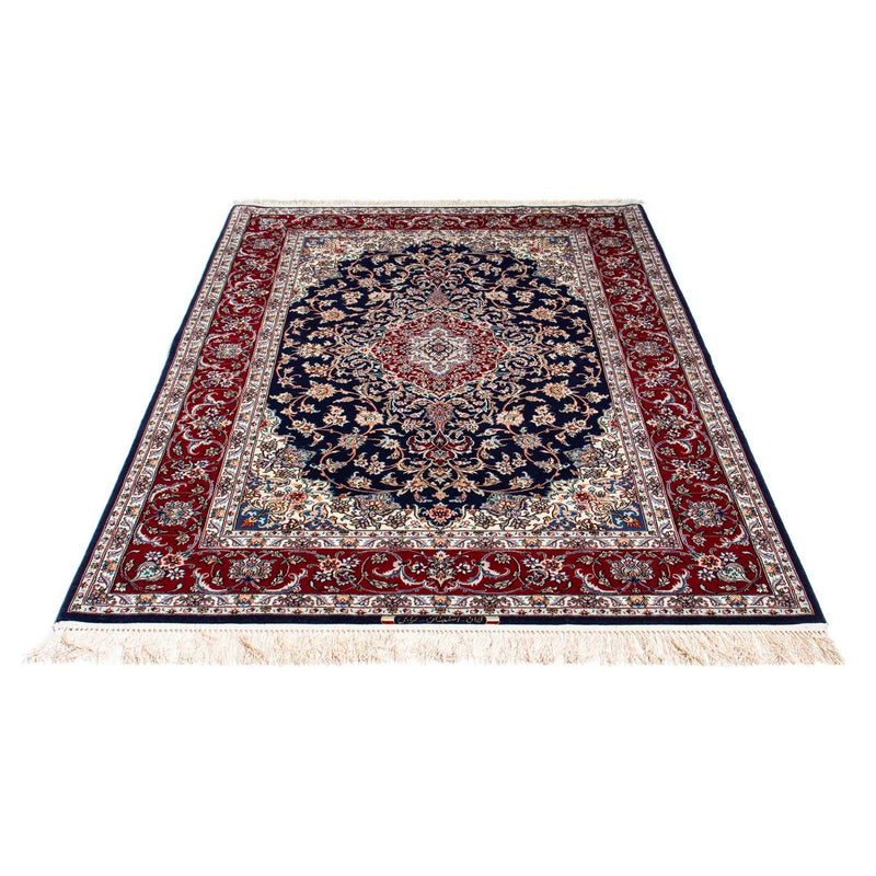 Perzisch tapijt - Isfahan - Premium - 200 x 130 cm - donkerblauw