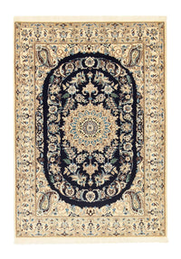 Perzisch tapijt - Nain - Premium - 148 x 100 cm - donkerblauw