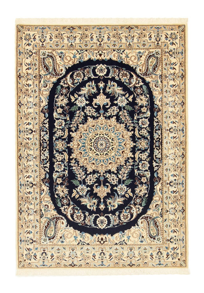 Perzisch tapijt - Nain - Premium - 148 x 100 cm - donkerblauw