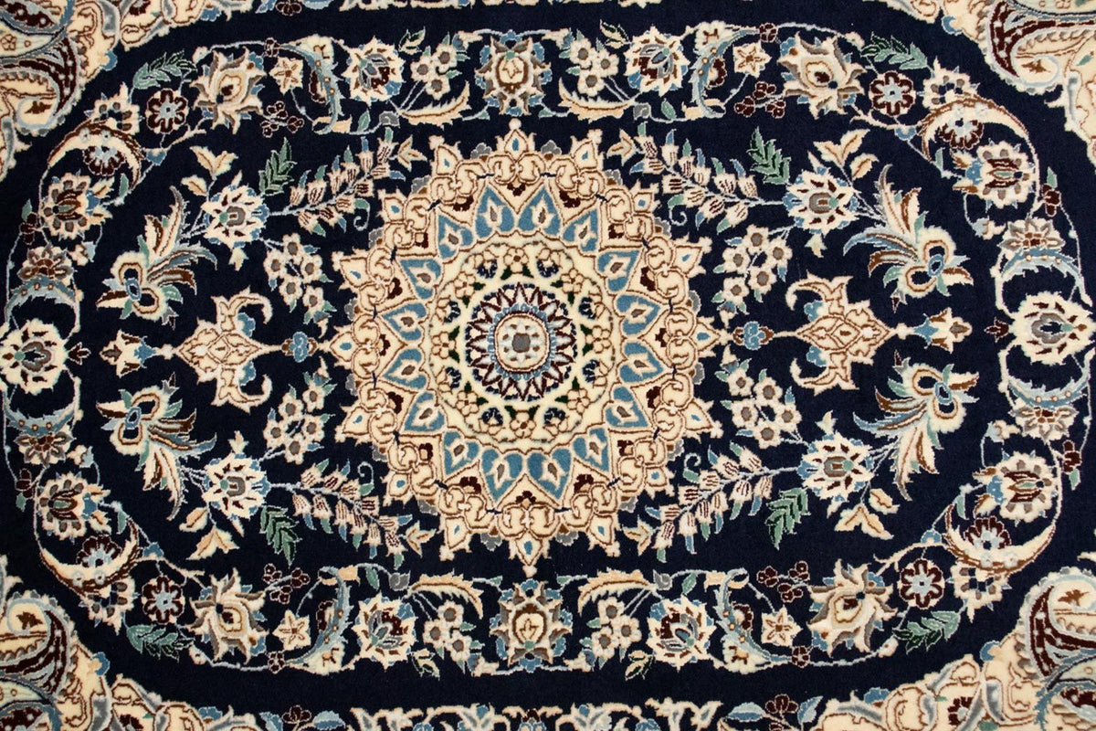 Perzisch tapijt - Nain - Premium - 148 x 100 cm - donkerblauw