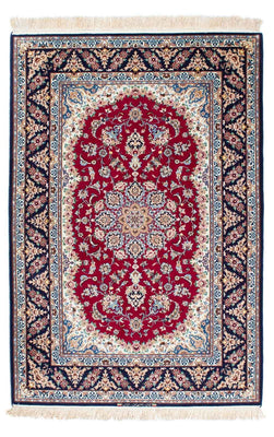 Perzisch tapijt - Isfahan - Premium - 194 x 131 cm - donkerrood