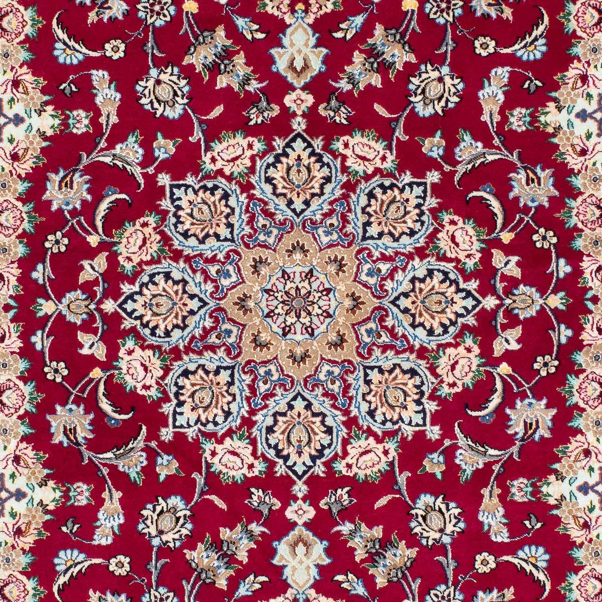 Perzisch tapijt - Isfahan - Premium - 194 x 131 cm - donkerrood