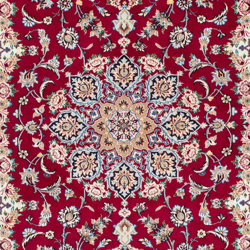 Perzisch tapijt - Isfahan - Premium - 194 x 131 cm - donkerrood