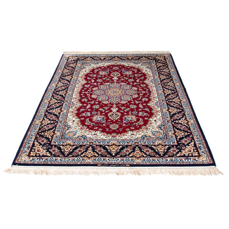 Perzisch tapijt - Isfahan - Premium - 194 x 131 cm - donkerrood